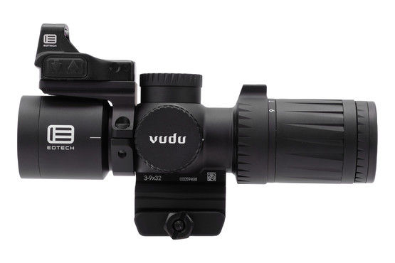 EOTech rifle scope with red dot.